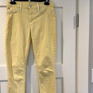 Buttery yellow Hudson Jeans